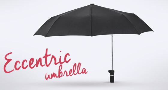 eccentric umbrella for two persons